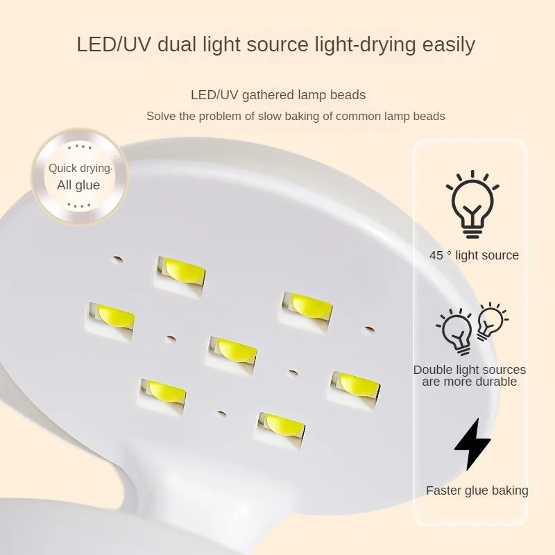 عالية الجودة ودائم الذاتي التعريفي مصباح مسمار ، USB الشحن ، نمط صغير ، يده ، مصباح مسمار المحمولة ، اكسسوارات الأظافر