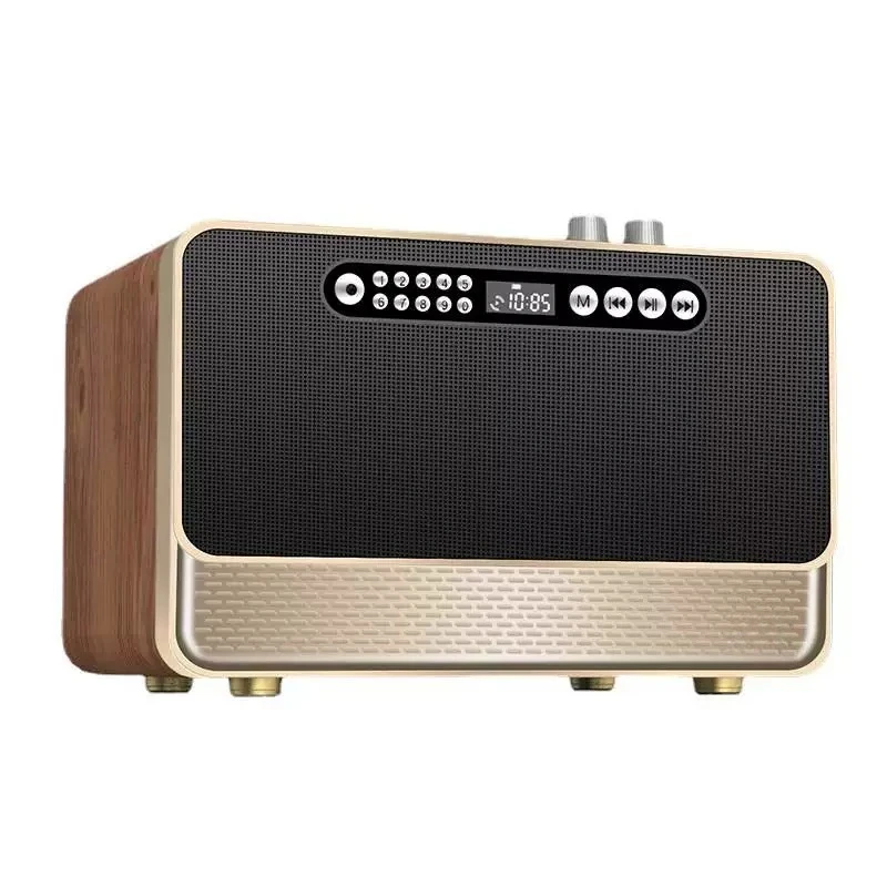 

W1 mobile phone bluetooth speaker gift wooden home T wireless card home stereo heavy bass battery life