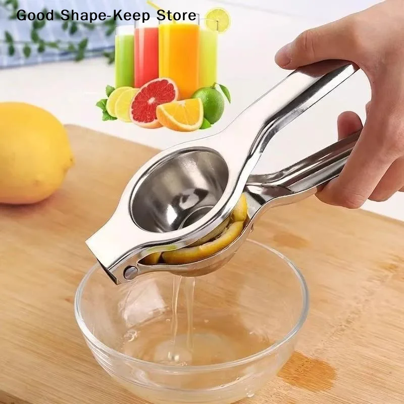 daily1Pcs Stainless Steel Manual Citrus Juicer Easy Squeeze Handle High Juice Yield For Home Kitchen Fresh Juice Cocktail Making