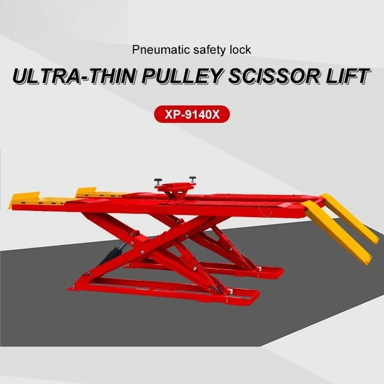 Hydraulic Quick Auto Car Jack Scissor Wheel Aligner Alignment Lift Quality Equipment 1.4 M Shear Lift Lengthening