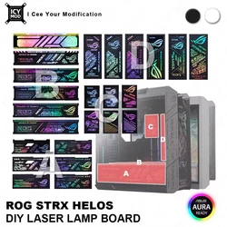 ASUS GX601 Laser Engraving Case Panel ARGB Lighting Plate ROG Strix Helios PC MOD Decorative Light Plate