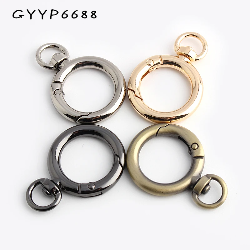 10-50-100buah 4 Warna 41X19Mm 3/4 "Gesper Dompet Logam Gantungan Kunci Dapat Dibuka untuk Tali Tas Tangan Aksesori Gesper Anjing