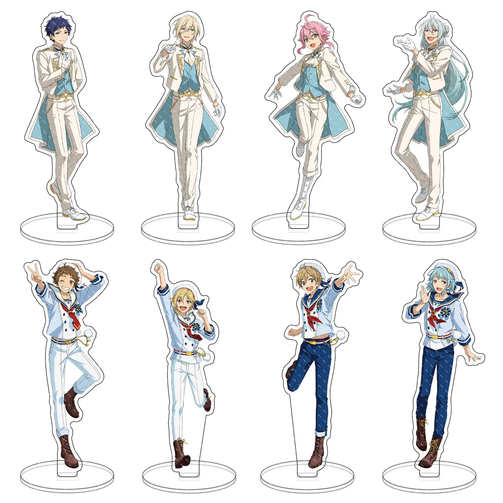 

Cartoon Anime Ensemble Stars Stand Fashion Yuuki Makoto Hibiki Wataru Figure Model Plate Acrylic Desk Decor Toys Gifts