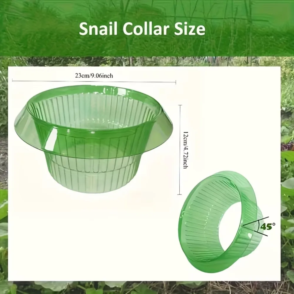10PCS Snail Collars Slug Plant Protection Collars Vegetables Covers Reusable Agricultural Plant Snail Guard Save Water Garden