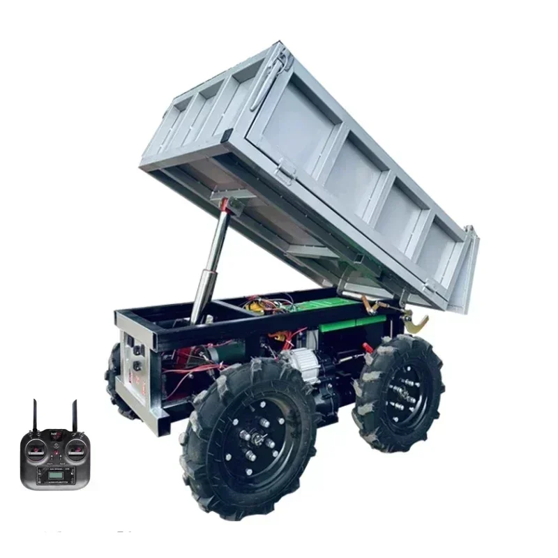 Customizable Four Wheel Drive 500kg 750kg 2000kg Agricultural Orchard Remote Control Transport Vehicle