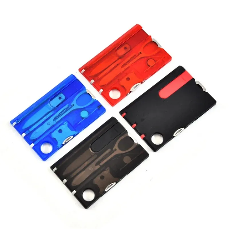 10In1 Pocket Credit Card Portable Multi Tools Outdoor Survival Camping Equipment Box Portable Hiking Card EDC Tool Survival Gear