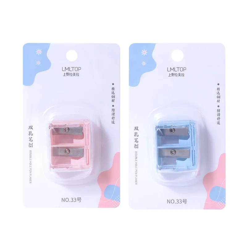 1 Stück Dual-Löcher Eyeliner Spitzer Lippenstift Kosmetik Bleistiftspitzer Tragbarer Bleistiftspitzer für Eyeliner Lip Liner Bleistifte