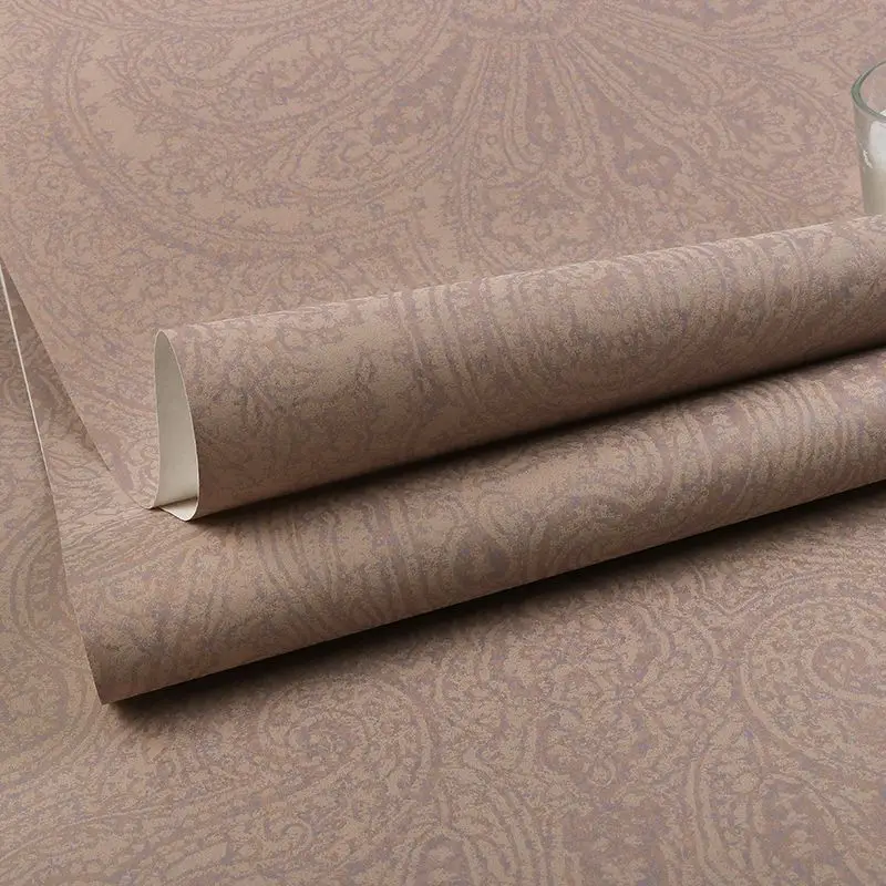 Sudeste asiático grande flor papel de parede tecido não tecido retro estilo americano sala estar quarto fundo papéis de parede étnica