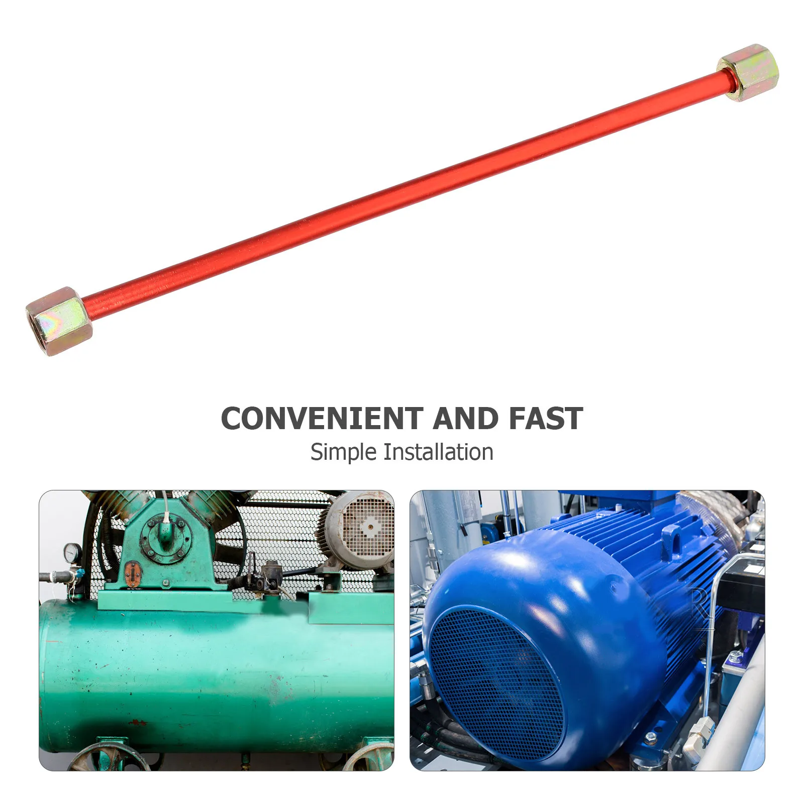 Luftkompressor-Verbindungsrohr, kompatibel mit einfacher und schneller Installation, Ersatz-Luftkompressor-Schlauch, Auspuffrohr, pneumatische Anschluss