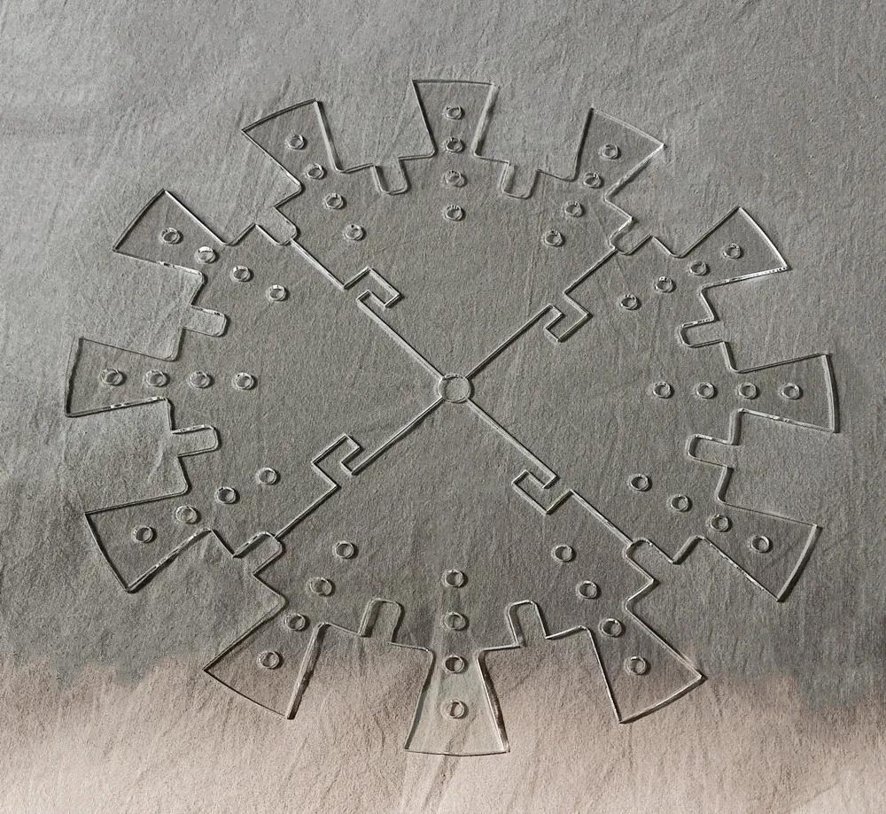 Clock Face Stencil ,Clock Universal Clock Stencil with gaps for numerals for resin clock marking