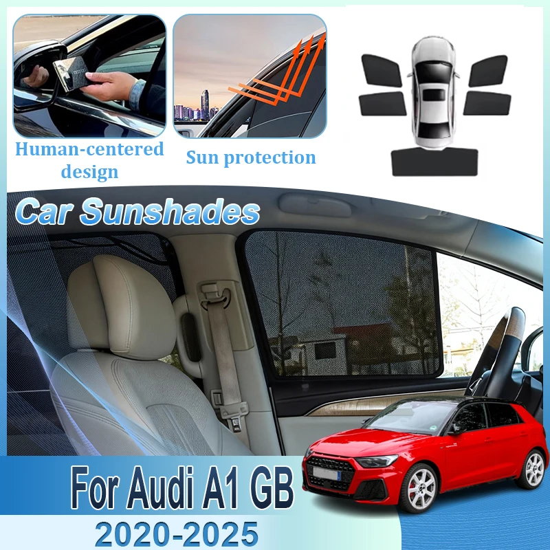 

Автоаксессуары для Audi A1 GB 2020-2025: Сетчатые солнцезащитные шторки для автомобиля, защита от солнца и обеспечение конфиденциальности