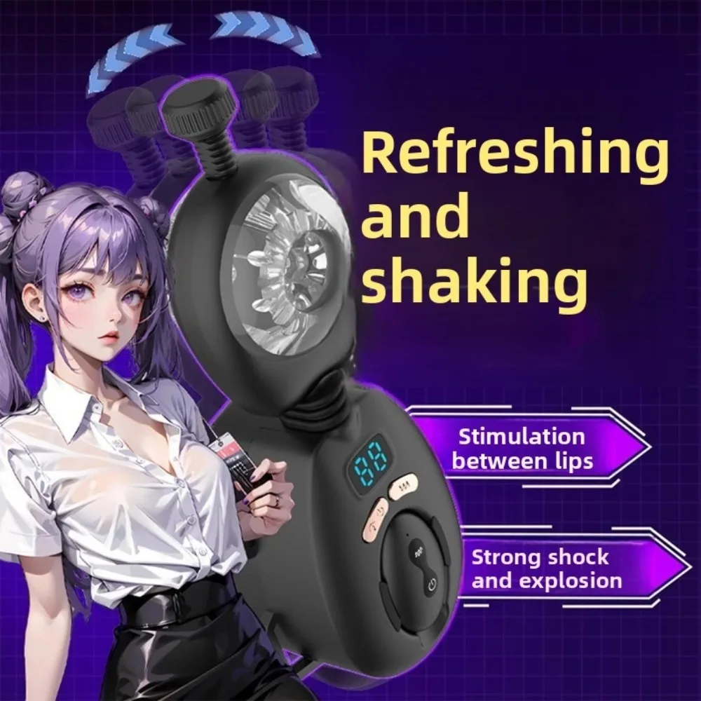 جهاز استمناء ذكر سوينغ آلي يمكن ارتداؤه جهاز استمناء تهتز للرجال مهبل جيب ألعاب جنسية للبالغين #3