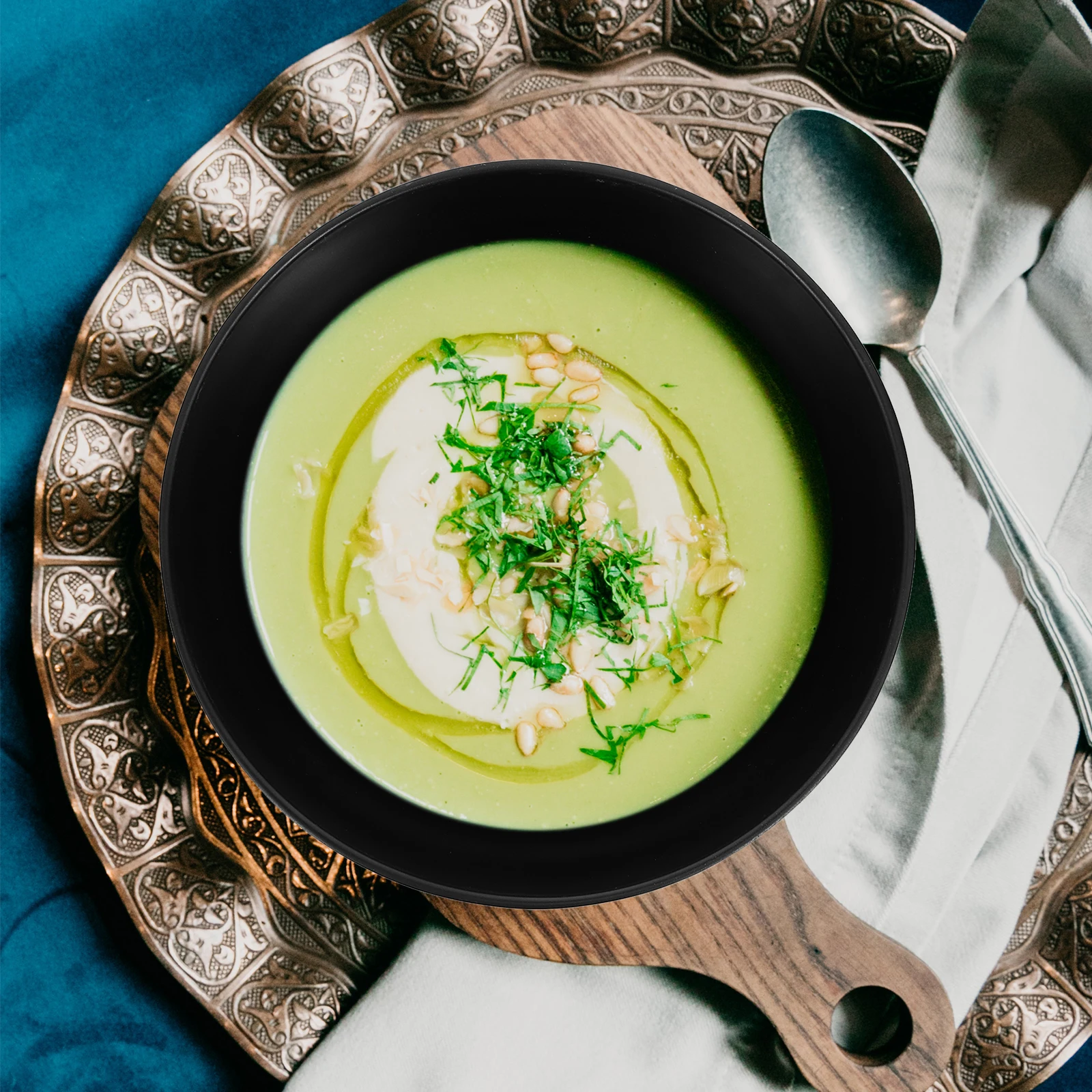 

6Pcs Melamine Food Bowls Nonslip Stable Base Soup Salad Fruit Household Kitchen Accessories