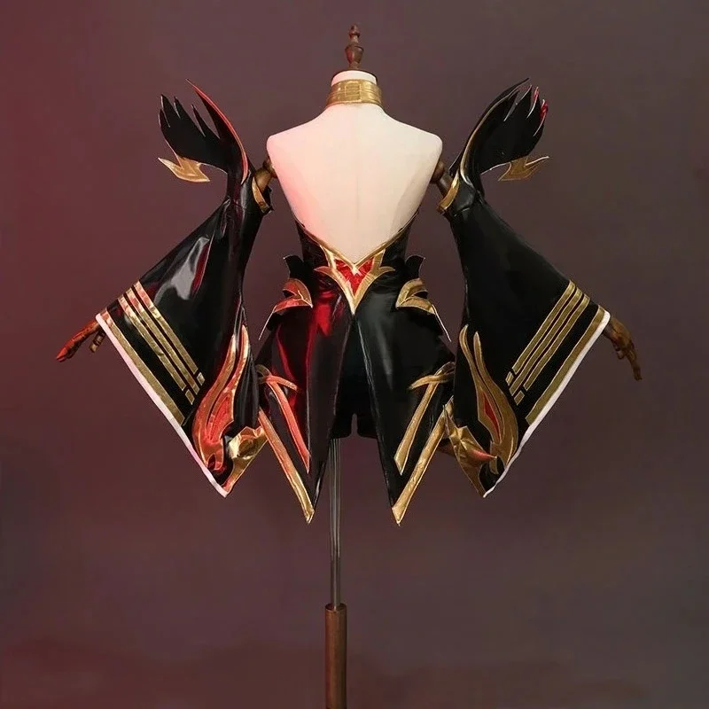 CosplayAhri disfraz de Cosplay juego leyenda inmortalizada Ahri vestido de mujer zorro de nueve colas Ahri traje Halloween Anime carnaval completo