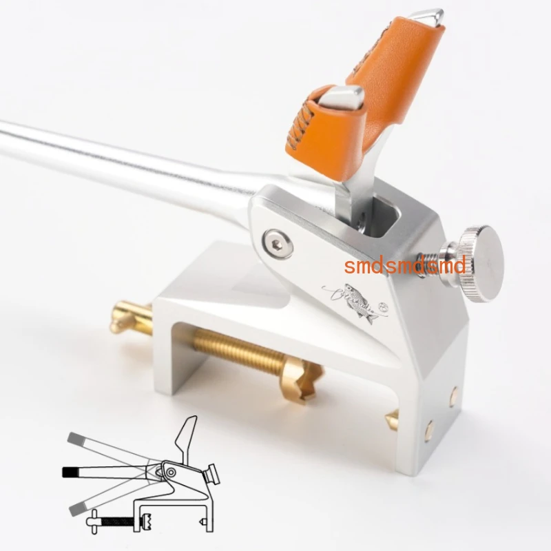 Outdoor Metal Aluminum Alloy Pure Copper Cowhide Fishing Platform Accessory Bracket Lightweight Portable Fishing Platform Tool