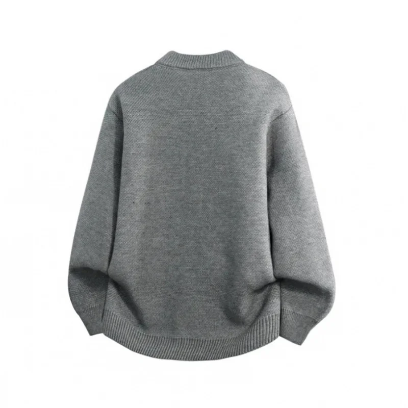 الخريف بلون العصرية الرجعية فريدة من نوعها أنيقة فضفاضة عادية تنوعا سترة مشغولة من الصوف سترة الرجال