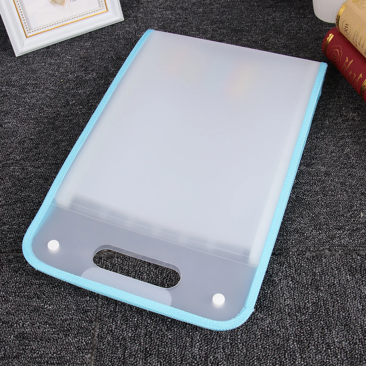 1pc Accordion Folder Plastic Bill Clips Colorful Retro Organizer For Schedule Book Notes Bills Transparent File Holder