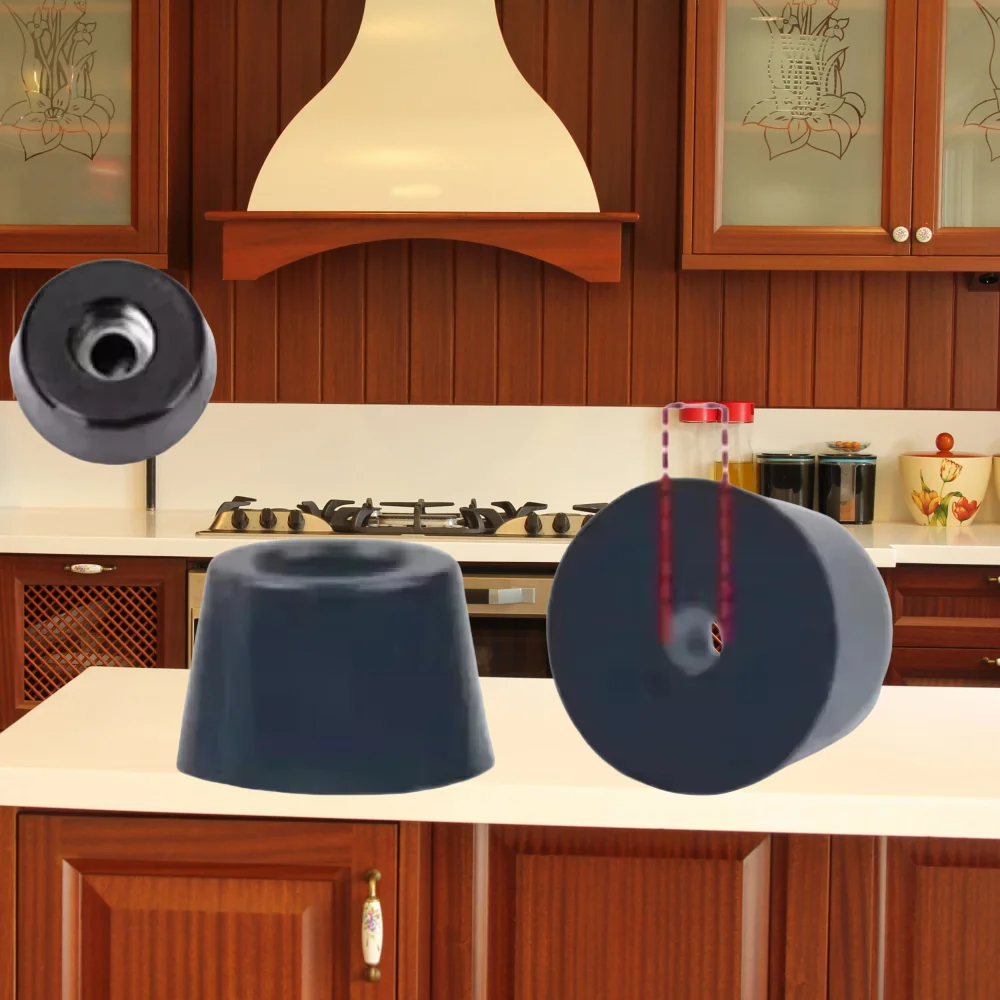 Black Rubber Feet Chair Floor Protector Non-slip Furniture Feet Table Leg Cover Speaker Cabinet Bottom Funiture Parts E222-243