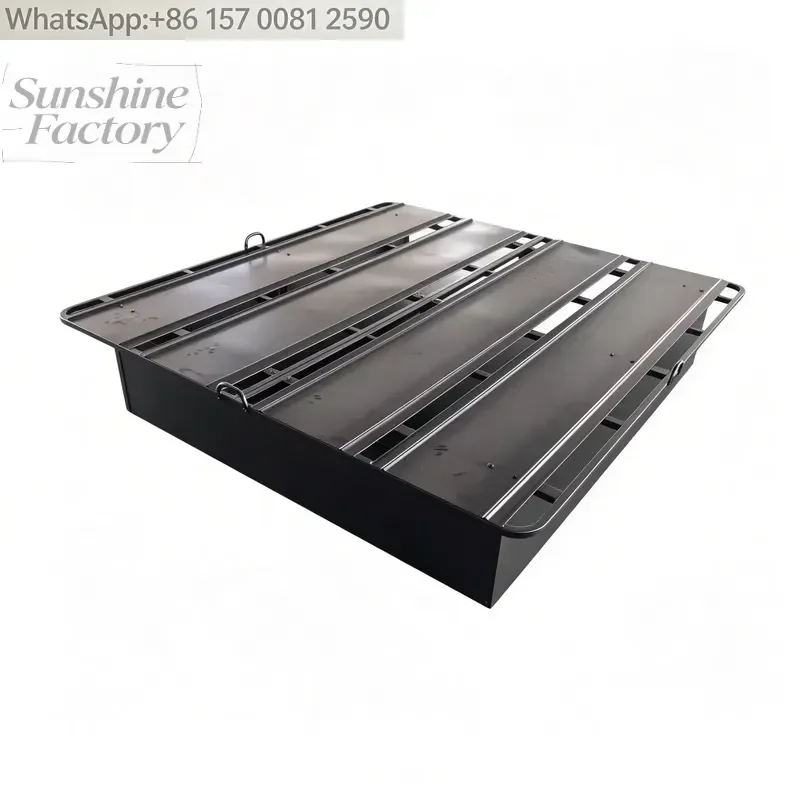Heavy 17 Inch Steel Plate Hotel Bed Frame, Recessed Mattress Retention Metal Platform Bed Base, Full/Queen/King OEM