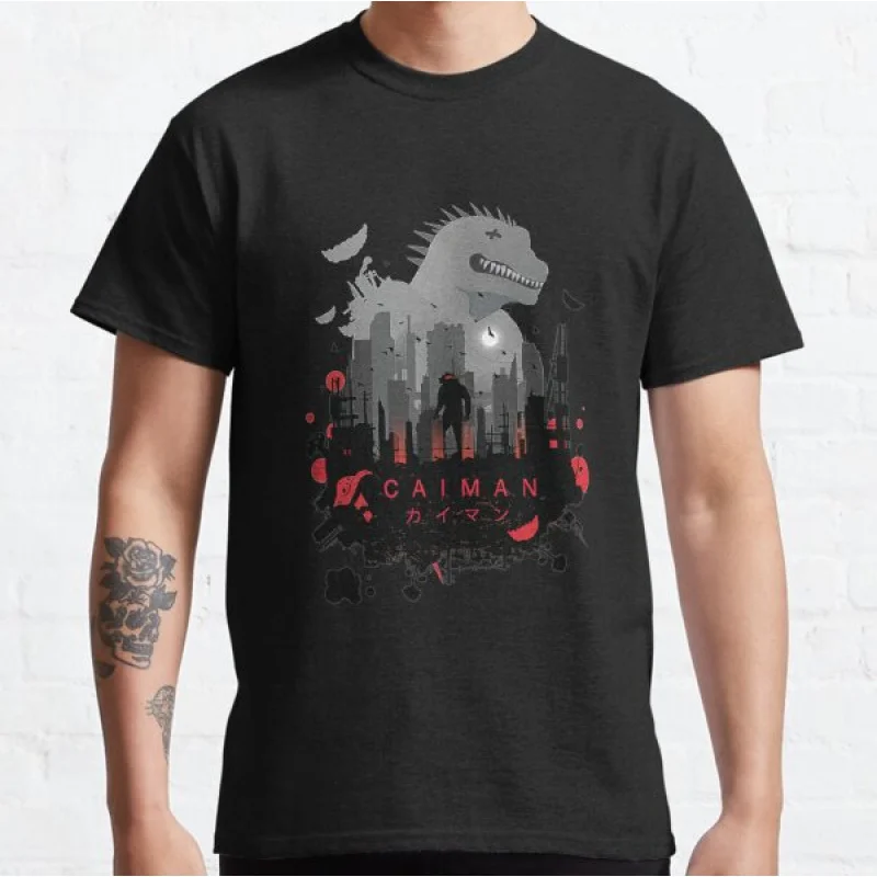 

0405 Manga Dorohedoro caiman Anime T shirt kaiman Manga Men's print Graphic Tee Shirt 100% cotton Y2K clothes All size tops