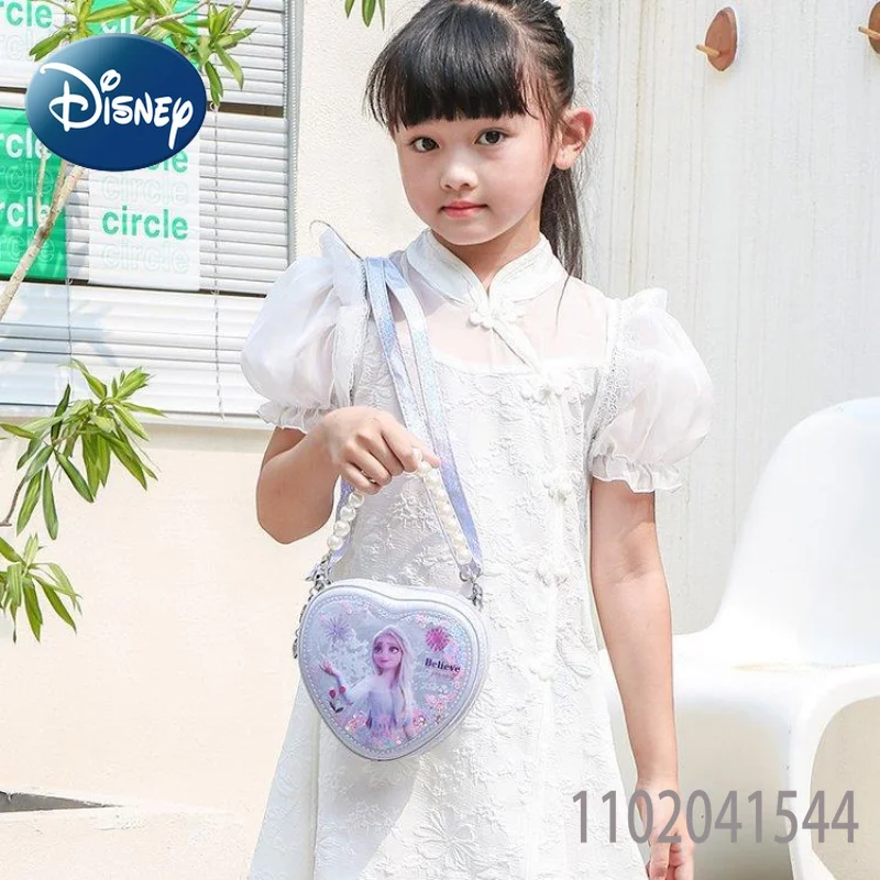 Disney Saco de Ombro Meninas Congelado Elsa Princesa Saco Crossbody Tote de Alta Qualidade Estilo Bonito das Crianças