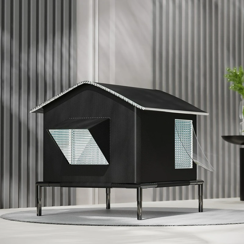 

Новая лежанка для бездомных кошек 2026 года: Просторная, водонепроницаемая, влагостойкая, всесезонная, уличная, приподнятая лежанка для собак, домик-пещера для питомцев, будка для щенков