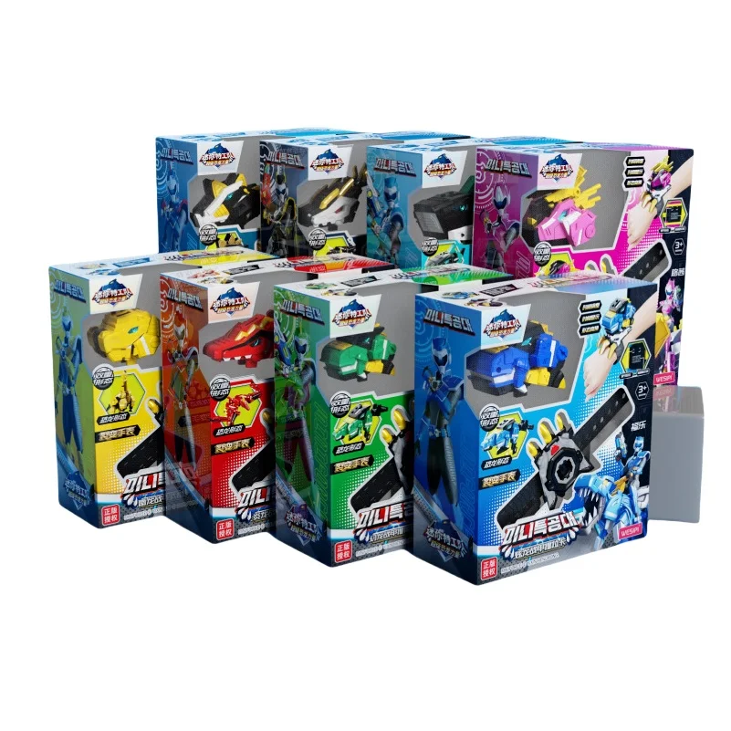 Brinquedo de Relógio Mini Force da Secret Service, Robô Mecha Ruper Dinossauro, Brinquedo de Deformação, Figuras de Ação para Crianças