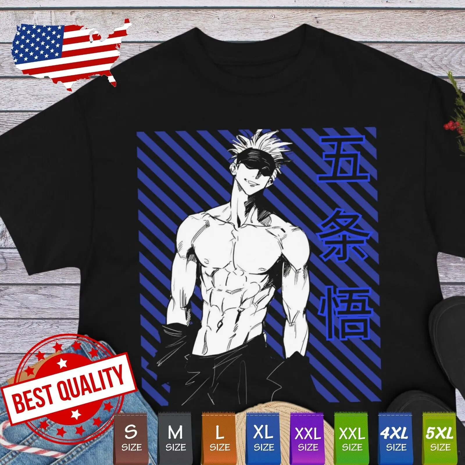 Gojo T Shirt Jujutsu Kaisen Anime Clothing Ecchi Tee Hentai Japan Manga Cosplay