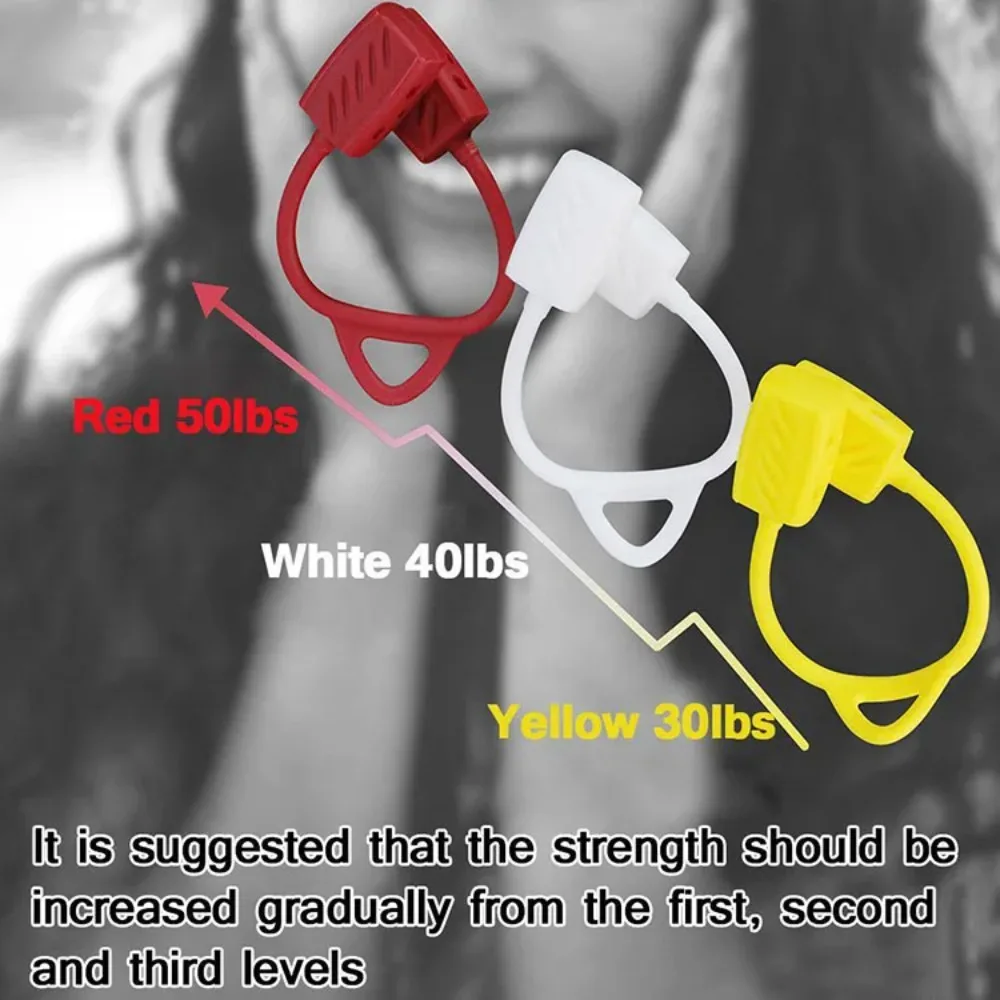 30/40/50 Jawline Exerciser Facial Muscle Trainer Food Grade Silicone Chew Device for Face Slimming and Neck Toning Fitness Tool