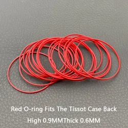 Red Gasket O-Ring 33-42MM Plastic Gasket Fits Tissot Watch Case Bottom Cover T035 Couturier 1853 Original Accessories 2/4 PCS