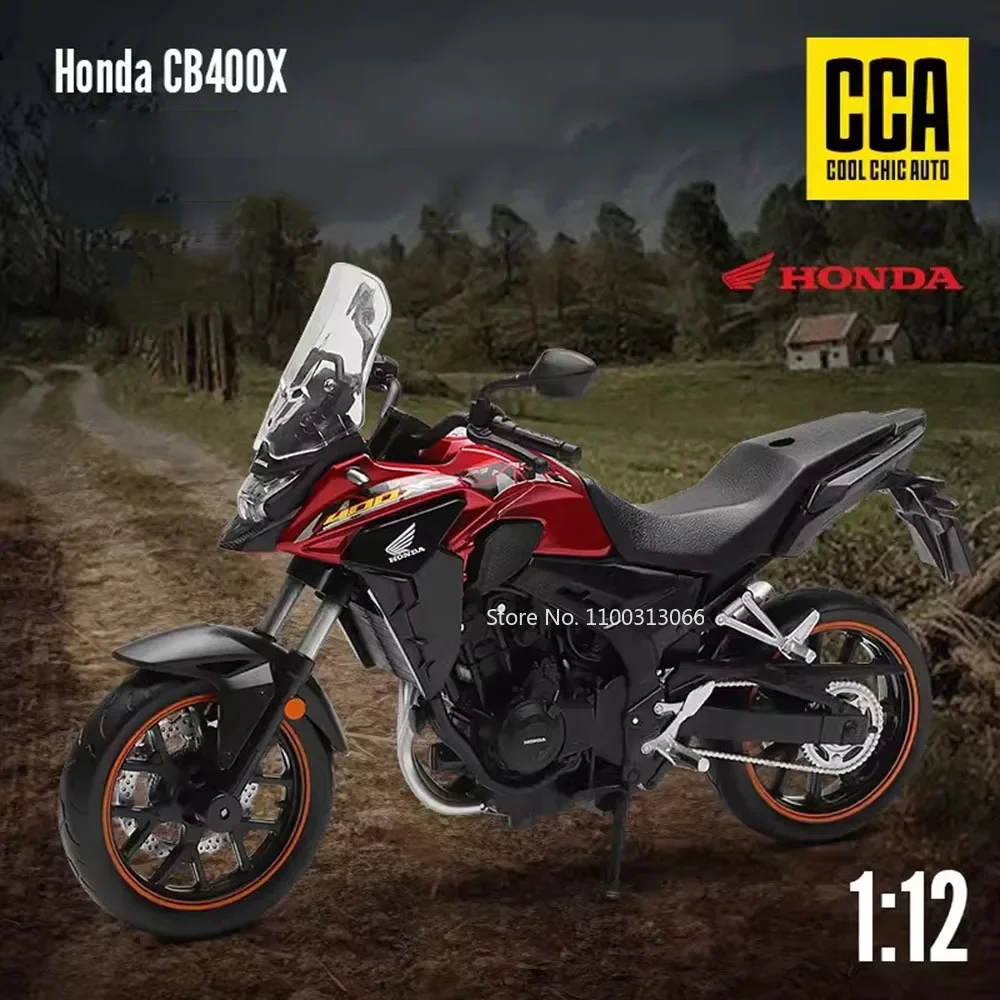 

1:12 Alloy Diecast Honda CB400X Motorcycle Toys Car Model Wheel Shock Absorption Motorcycles Rubber Tires Vehicle for Boys Gifts