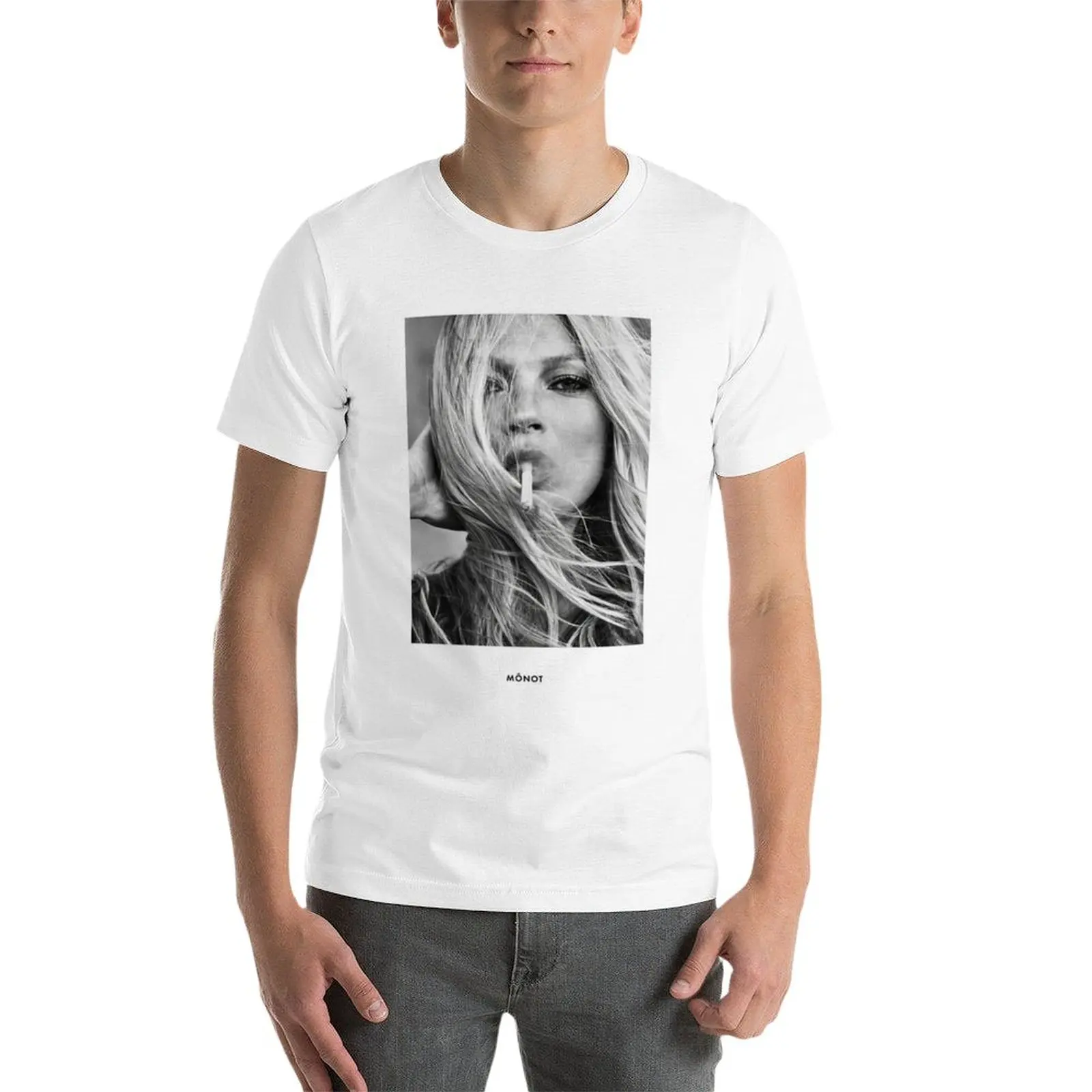 Kate Moss Smoking T-Shirt summer clothes shirts graphic tees T-shirt short quick drying shirt mens tall t shirts