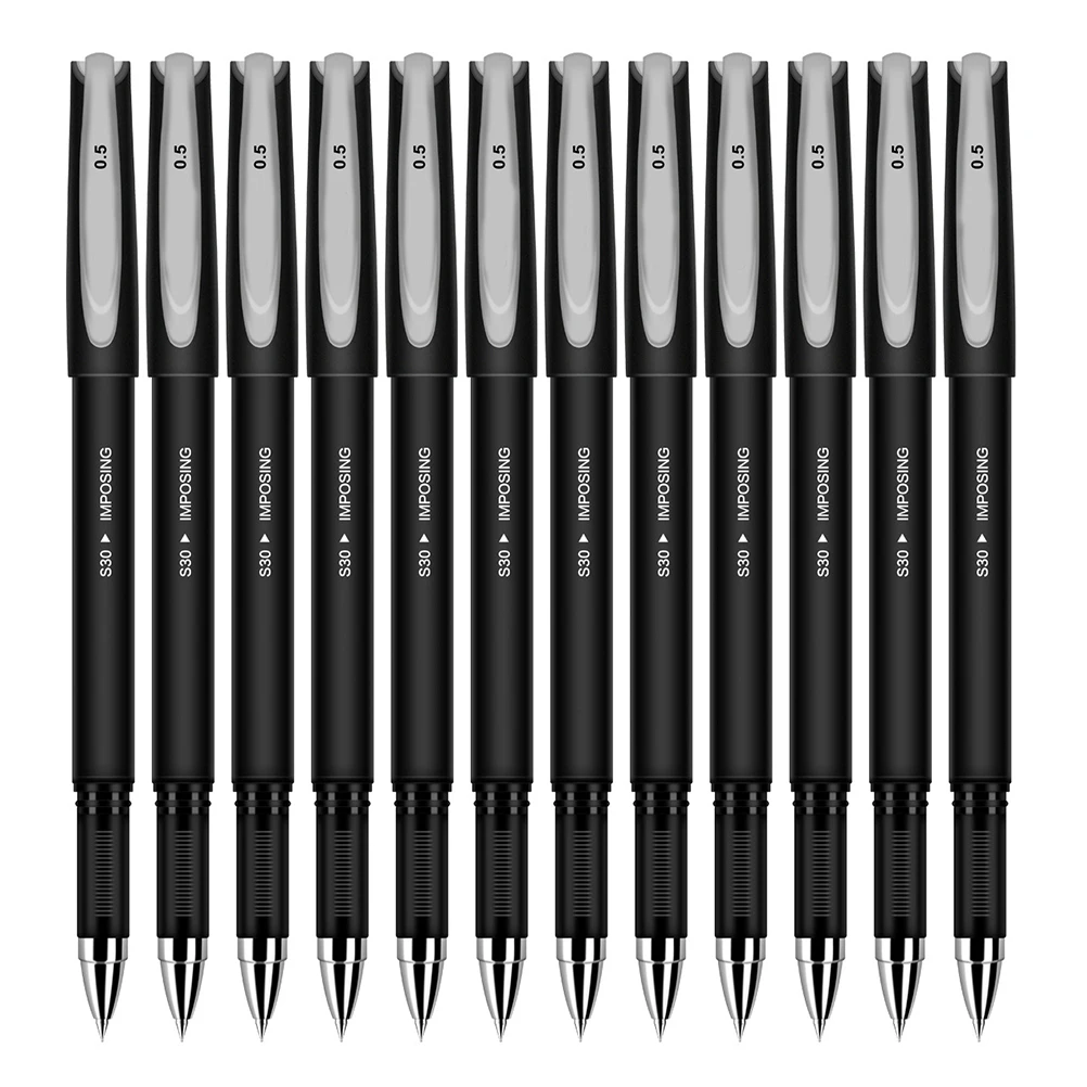 

6 Pcs Signing Pen Black Gel Pens Ink for Writing Handwriting Men Office Supplies Stationary Business