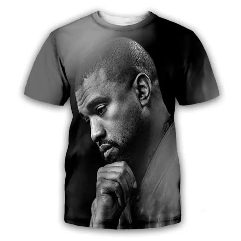 New Kanye West 3D Print T-Shirts Men Women Fashion Streetwear Oversized Short Sleeve T Shirt Hip Hop Kids Tees Tops Man Clothing