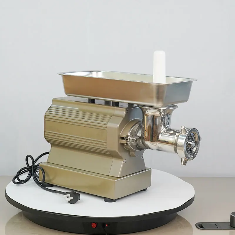 Electric 120 Kg/h Automatic Stainless Steel Meat Mincer Fresh Frozen Vegetable Food Processor 1-Year Warranty Counter Top 400 X