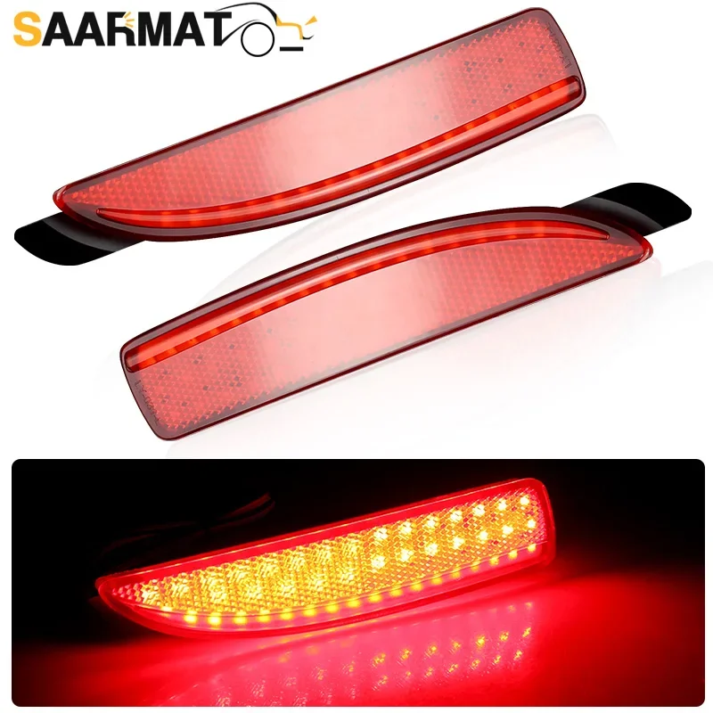 

2PCS Car Red LED Side Marker Light For 2004-2008 1st Gen Mazda 3 Sedan/Hatch, Replace OEM Red Bulb-Less Sidemarker Reflectors