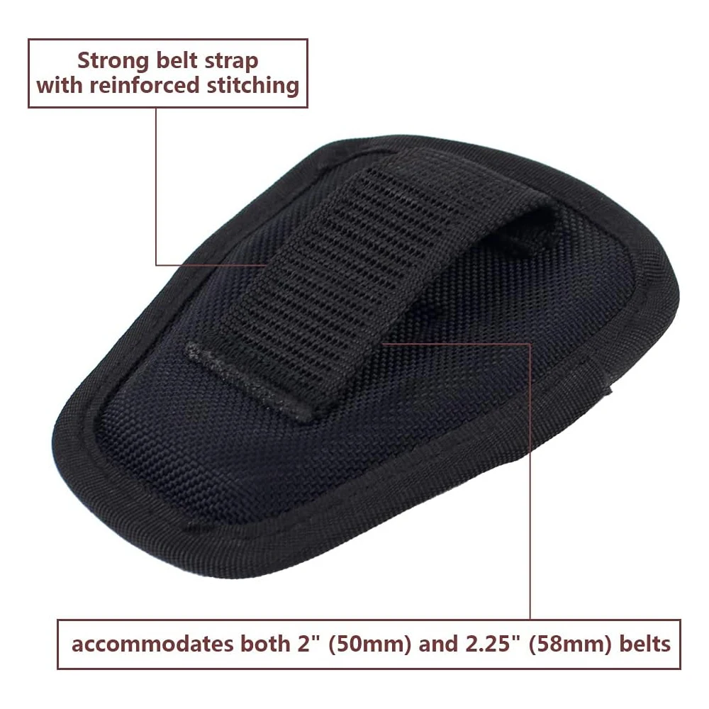 Tactical Handcuff Case for Duty Belt,1680D Nylon/Leather-like, Rotatable & Layered Security Holster (9 Styles), Cuff Case Pouch