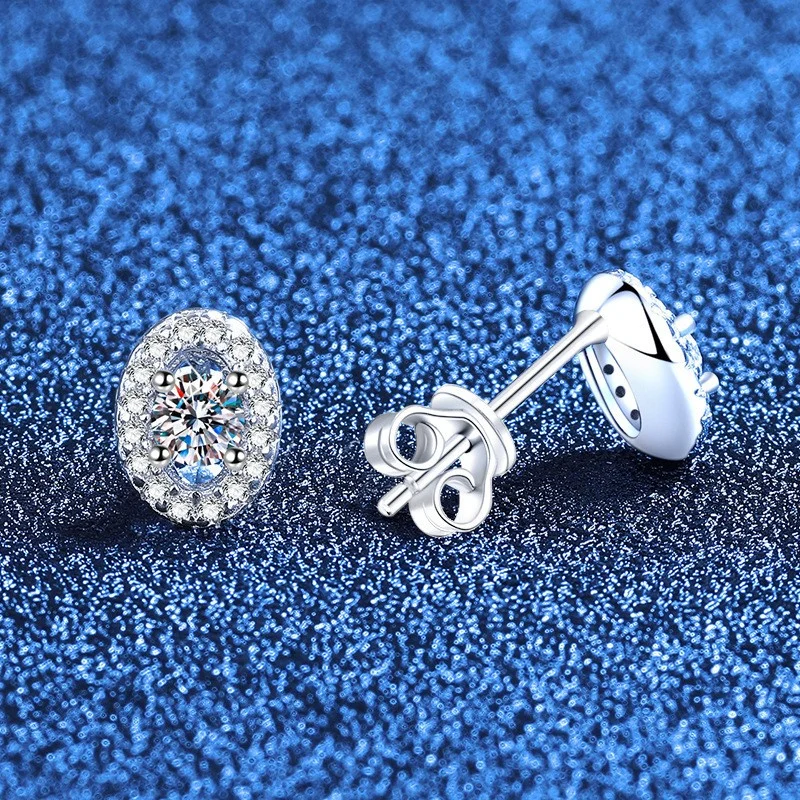 

ZFSILVER модные классические серьги из серебра 925 пробы с модным муассанитом, полые овальные серьги для подвесок, женские аксессуары, ювелирные изделия, подарок E290