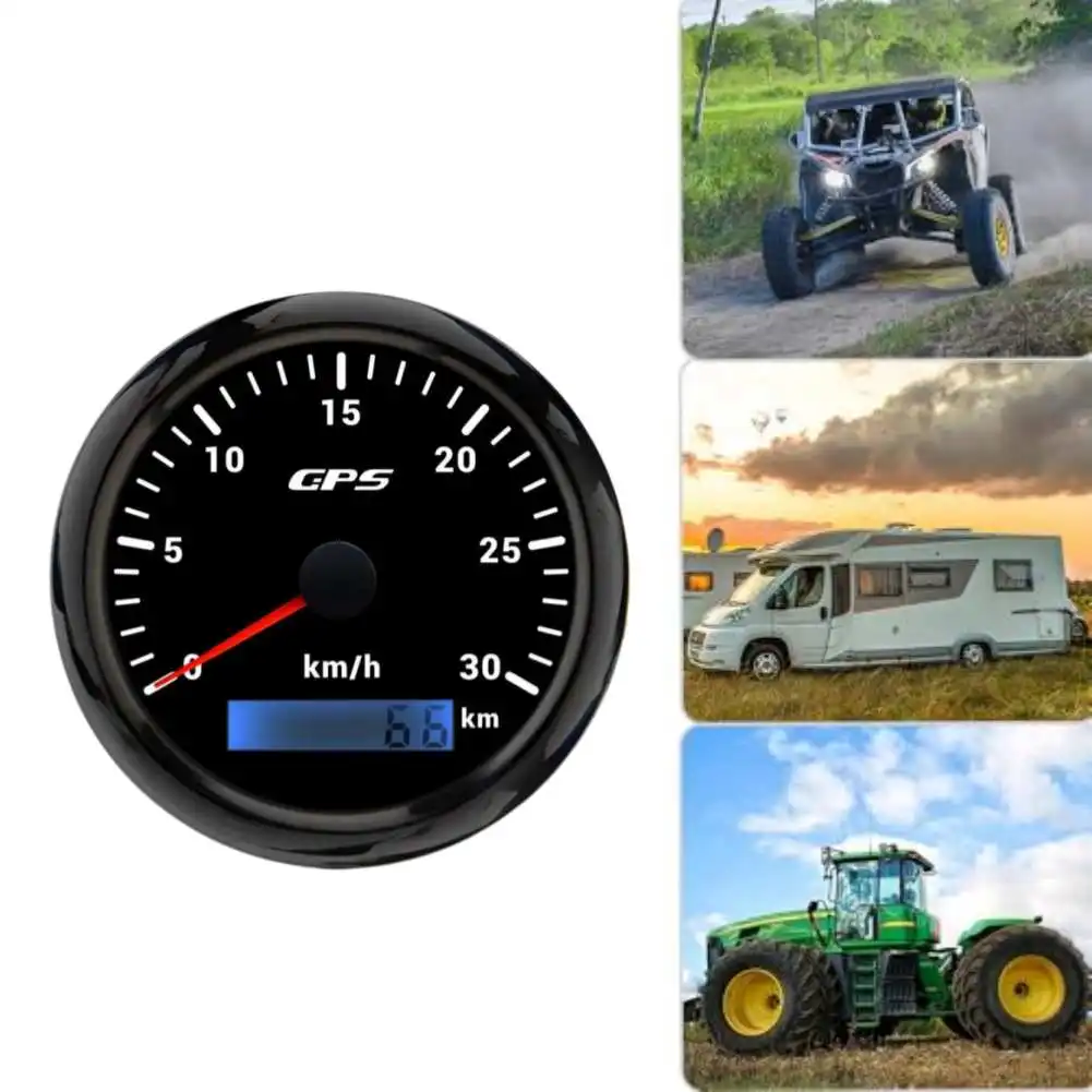 Adjustable Backlight Gauge 52mm Speedometer Gauge For Off-Road Adventures 7 Color Backlight Options 9-32V DC Working Voltage
