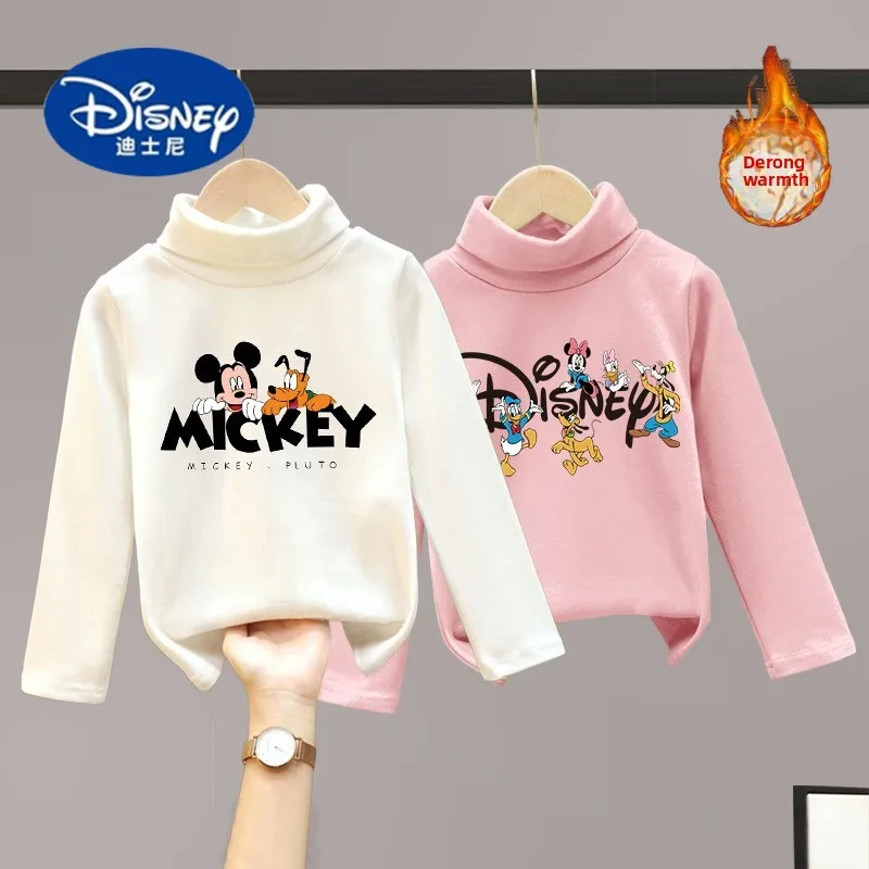 

Disney Kids Turtle Neck Thermal Shirt 2025 | Fleece-Lined Base Layer with Cartoon Print, Winter Undershirt