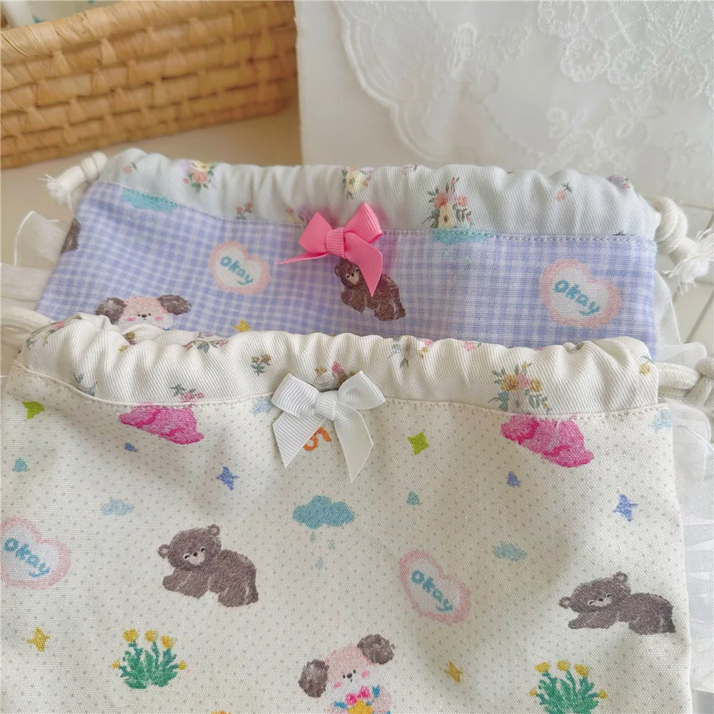 حقيبة مكياج برباط بطبقة مزدوجة، جيب نهاية على شكل فراشة من الدانتيل المطوي، حقيبة تنظيم فوضى السفر، حقيبة تخزين محمولة للعناية بالبشرة #3