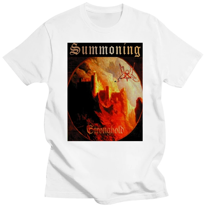 Summoning Stronghold T Shirt S 5Xl Black Metal 100% Cotton Black Brick Khaki