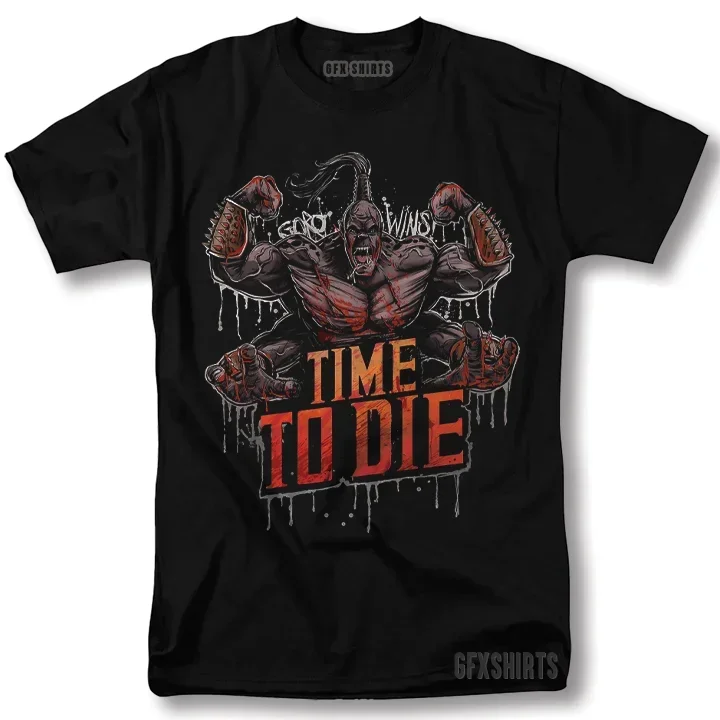 تي شيرت Mortal Kombat Time To Die Goro Wins Movie Classic Vntg Design