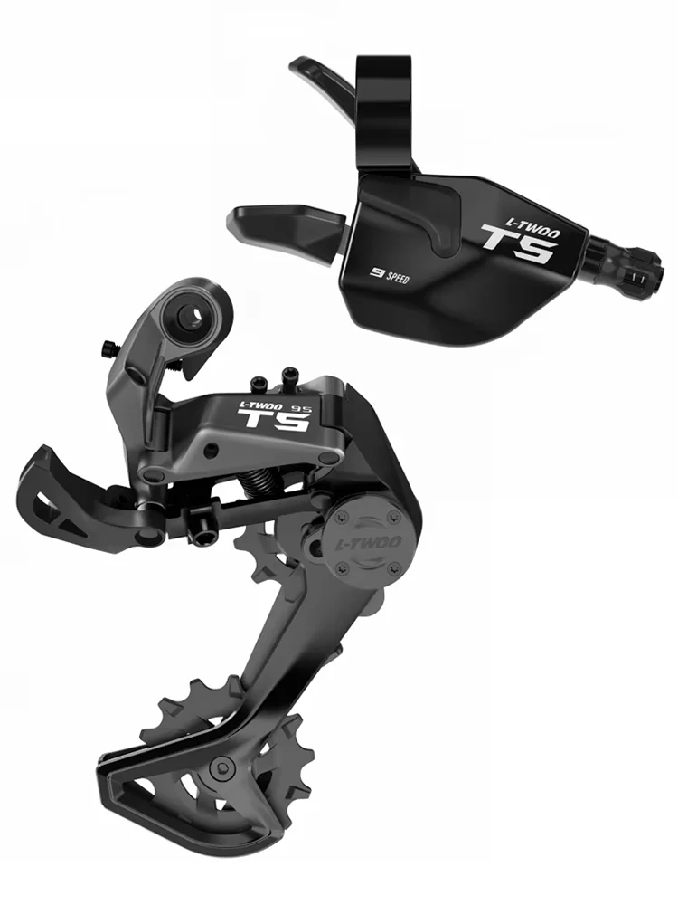 LTWOO T5 1x9 Speed Two Way Release Shifter + Stabilize Damping Rear Derailleur Cage length 82mm, 9s