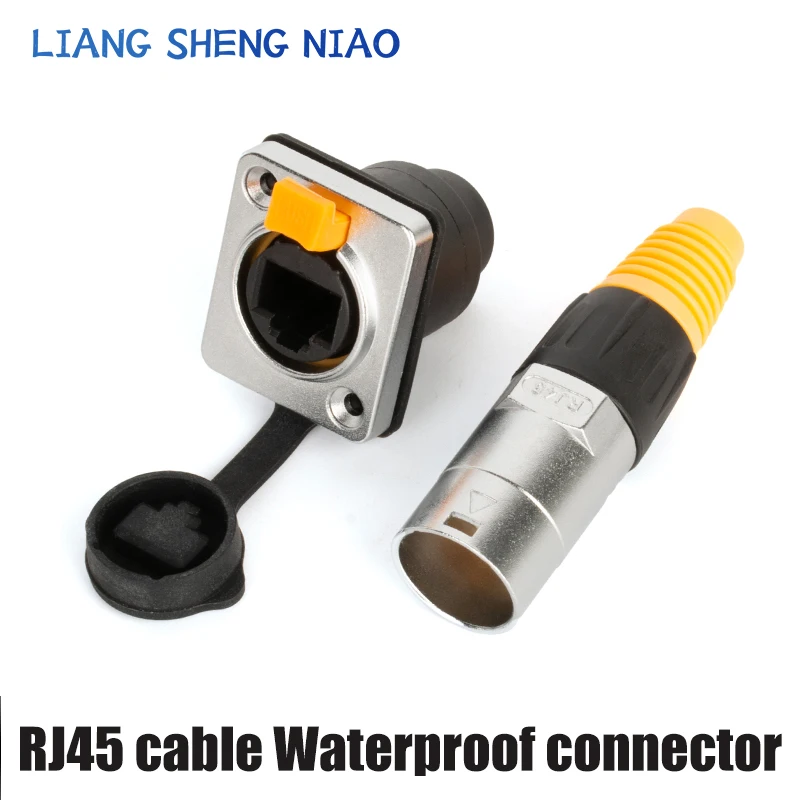 

YT-RJ45 Outdoor waterproof aviation plug and socket Network cable connector Waterproof network interface plug