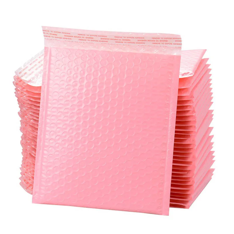 

10 Pink Poly Bubble Mailers Padded Envelopes Bulk Bubble Lined Wrap Polymailer Bags for Shipping Packaging Envelope Bag