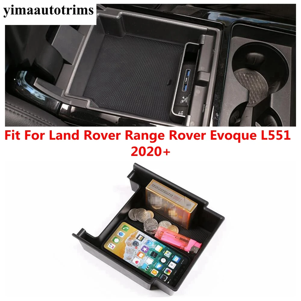 Car Storage Box Central Console Glove Tray Organizer Plastic Auto Interior Accessories For Range Rover Evoque L551 2020 - 2023 