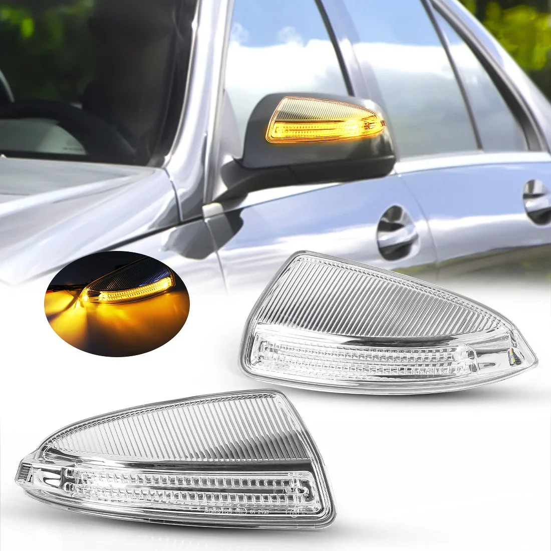 

Car Rear View Side Mirror Light Turn Signal Lamp For Mercedes-Benz W204 W164 ML300 ML500 ML550 ML320 C Class C250 C300 C350 C63