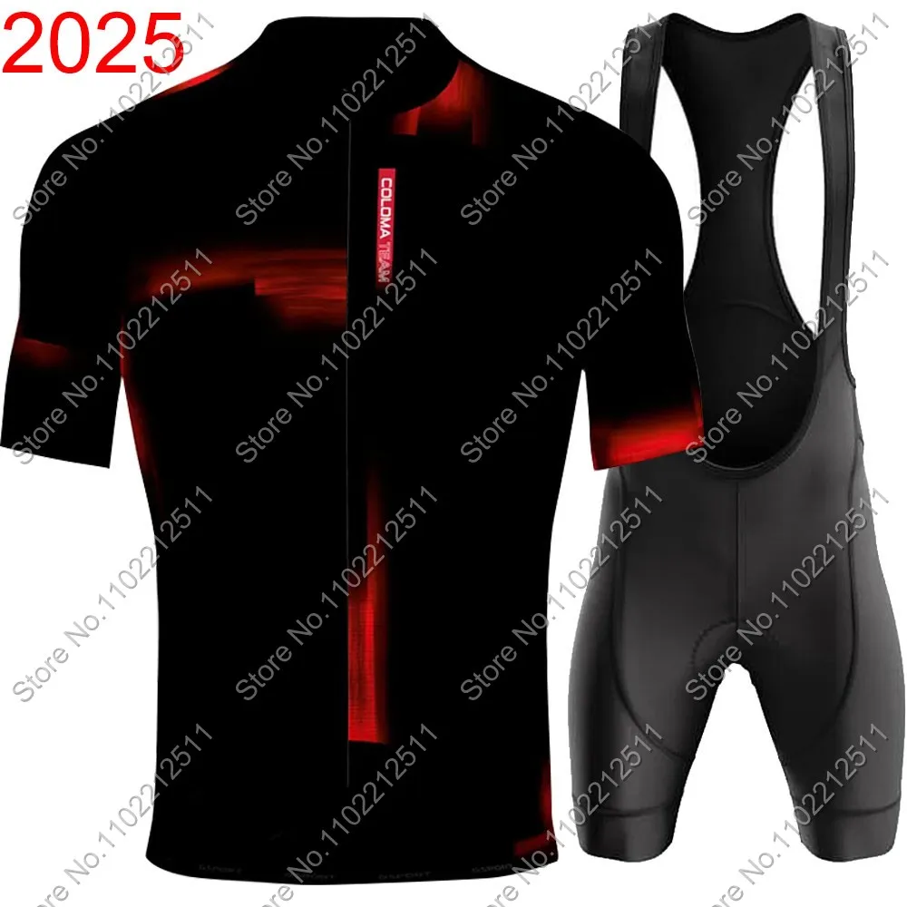 BH Coloma Team 2025 Cycling Jersey Set Mens Espana Black Clothing Road Bike Suit Mountain Bicycle Shirt Bib Shorts MTB Maillot