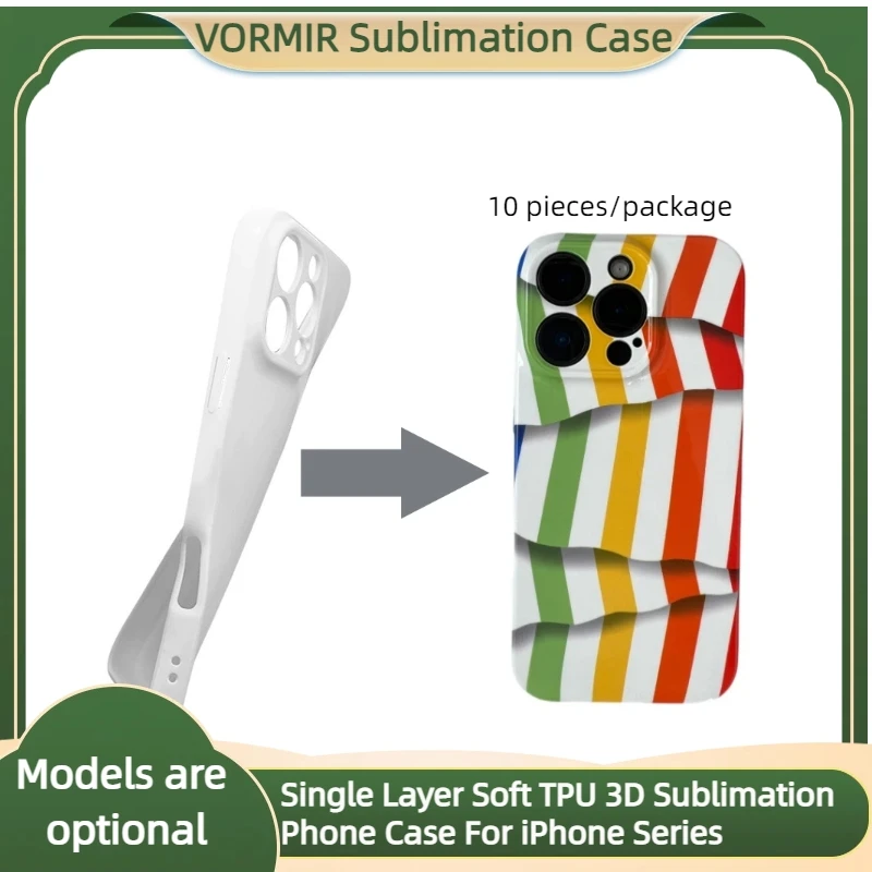 

10pcs Soft 3D Sublimation Phone Cases Printable TPU Flexible Blank Cell Mobile Factory Luxury Plated Protective Cover Custom DIY